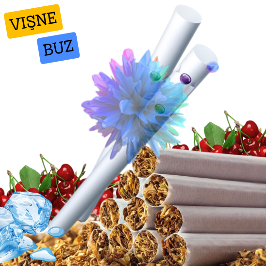 Ice Cherry – Tek Patlatmalı Vişne Buz Aromalı Sarma Sigara x10 Paket