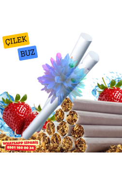 Ice Strawberry – Tek Patlatmalı Çilek Buz Aromalı Sarma Sigara x10 Paket