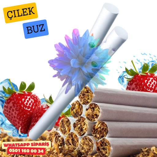 Ice Strawberry – Tek Patlatmalı Çilek Buz Aromalı Sarma Sigara x10 Paket