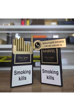 Marvel Black Yellow Süper Slims Sigara x10 Paket