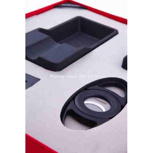 Parmida Çakmak Kesici Puro Tutucu Masa Küllük Dörtlü Siyah Puro Seti