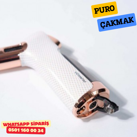 Parmida 4 Torch Pürmüz Beyaz Masa Tipi Puro Çakmağı