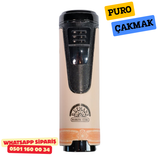H. Upmann Özel Üretim 4 Torch Pürmüz Krem Puro Çakmağı