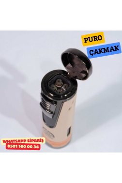 H. Upmann Özel Üretim 4 Torch Pürmüz Krem Puro Çakmağı