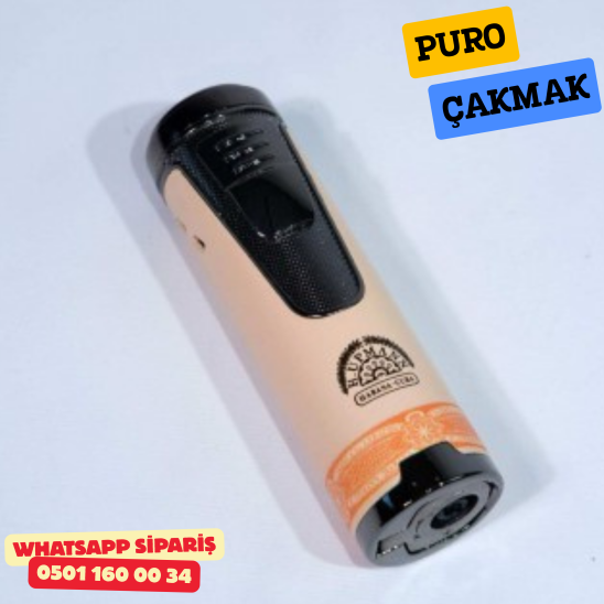 H. Upmann Özel Üretim 4 Torch Pürmüz Krem Puro Çakmağı