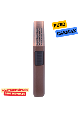 Parmida Tek Torch Pürmüz Bronz Masa Tipi Puro Çakmağı