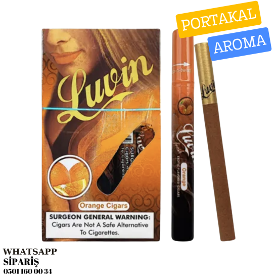 Luvin Fresh Orange Portakal Aromalı Sigarillo 5's Paket