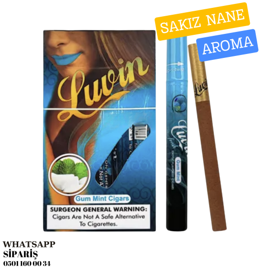 Luvin Fresh Gum Mint Sakız Nane Aromalı Sigarillo 5's Paket