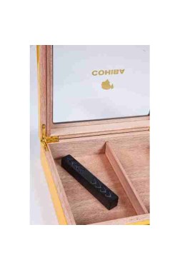 Cohiba Sarı Nokta Desenli Humidor Puro Kutusu