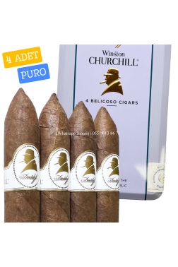 Davidoff Winston Churchill Traveller Belicoso Puro - 4'lü Kutu
