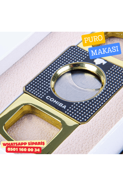 Cohiba Gold & Siyah Metal Puro Makası (Kesici)