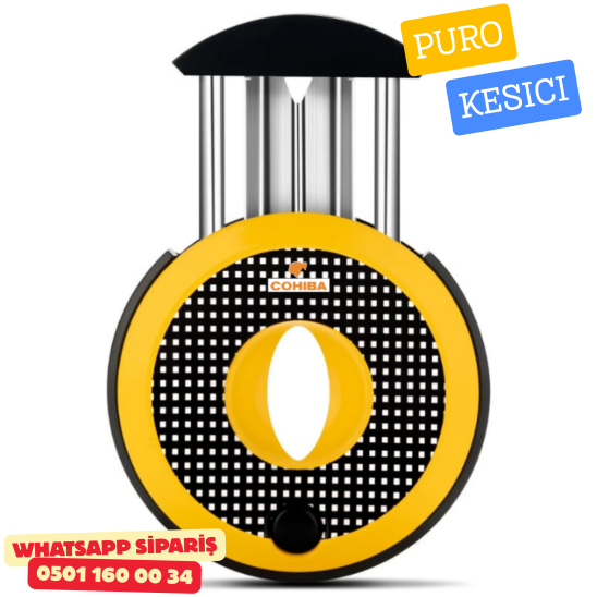 Cohiba Yuvarlak Sarı Tasarım V Tipi Kesici