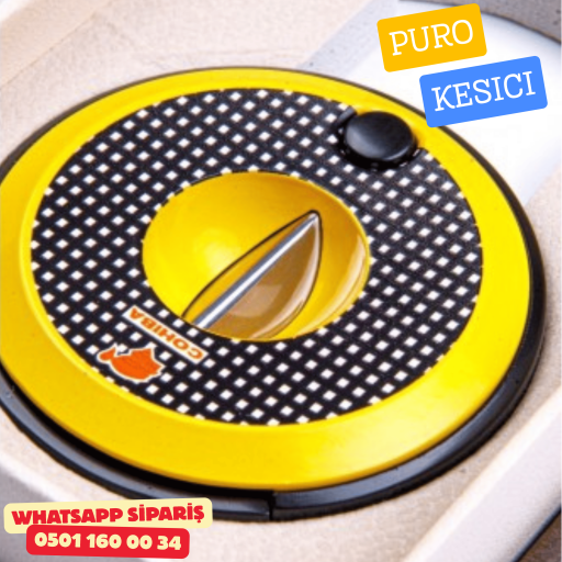 Cohiba Yuvarlak Sarı Tasarım V Tipi Kesici