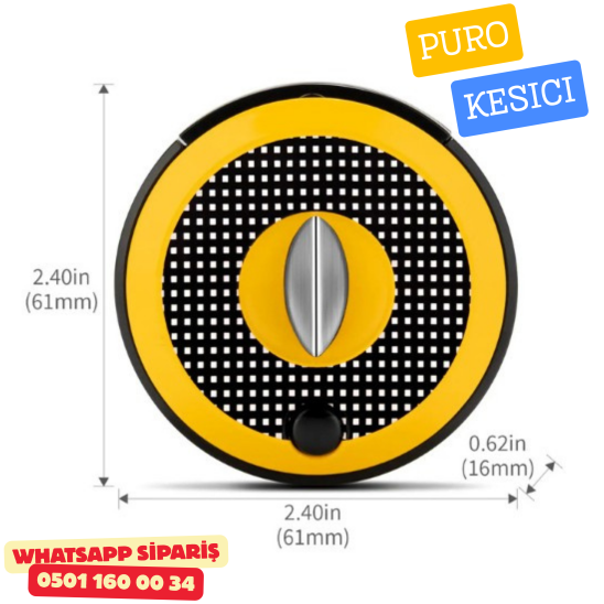 Cohiba Yuvarlak Sarı Tasarım V Tipi Kesici