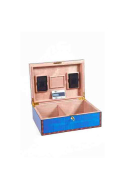 Mavi Sedir Humidor Puro Kutusu