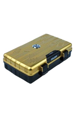 Parmida Seyahat Tipi Gold-Siyah Humidor Puro Kutusu