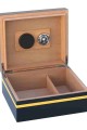 Cohiba Siyah-Sarı Şeritli Humidor Puro Kutusu