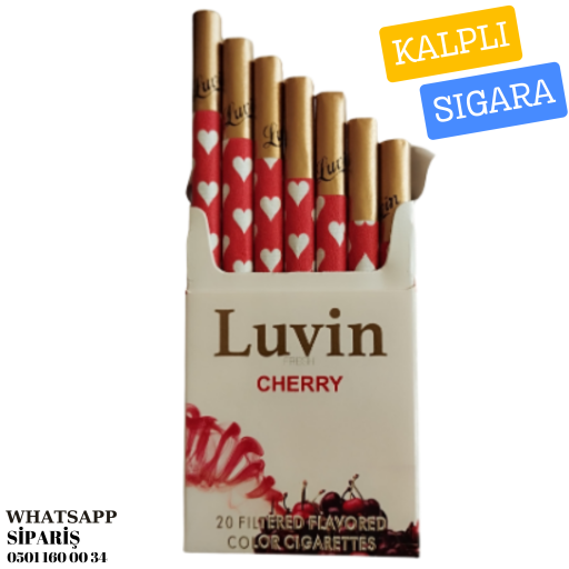Luvin Fresh Cherry - Kiraz Aromalı Kalpli Sigara x10 Paket