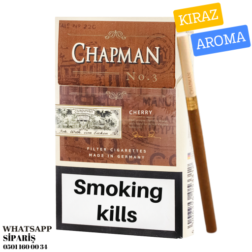 Chapman Cherry  Slim Tatlı Kiraz Aromalı Sigara x10 Paket