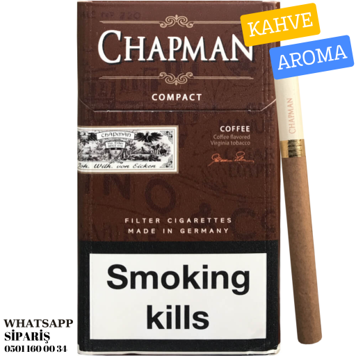 Chapman Compact Coffee Tatlı Kahve Aromalı Sigara x10 Paket