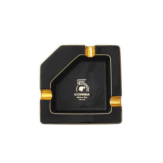 Cohiba 55. Yıl Siyah Üçlü Porselen Puro Küllüğü