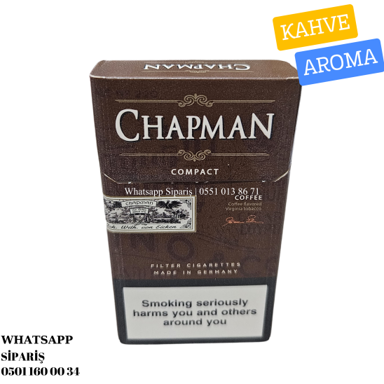 Chapman Compact Coffee Tatlı Kahve Aromalı Sigara x10 Paket