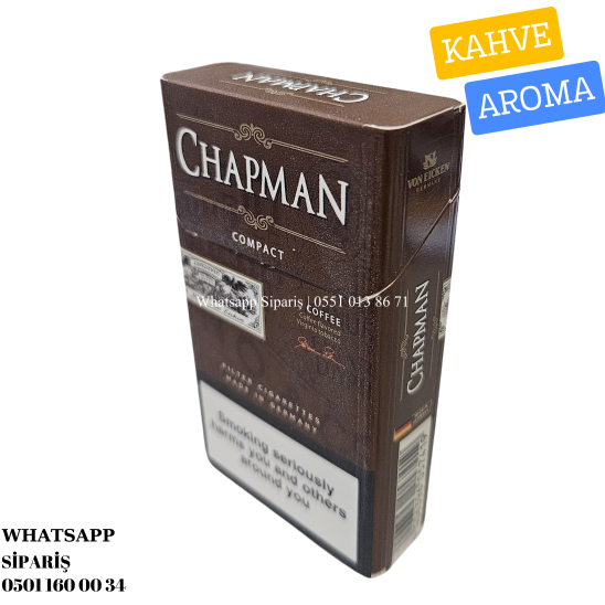 Chapman Compact Coffee Tatlı Kahve Aromalı Sigara x10 Paket