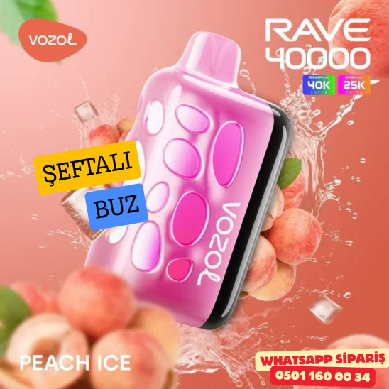 Vozol Rave Peach Ice 40000 PUFF