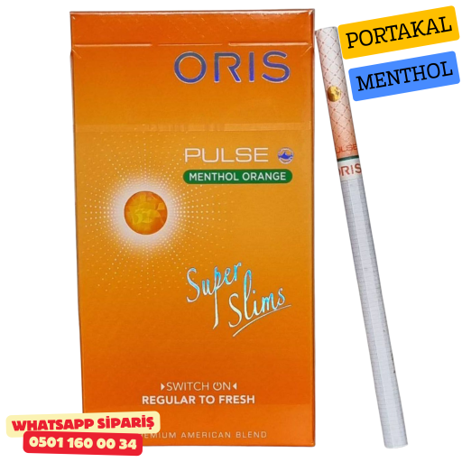 Oris Pulse Menthol Orange Süperslims Sigara (Portakal Menthol) x10 Paket