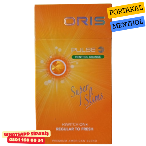 Oris Pulse Menthol Orange Süperslims Sigara (Portakal Menthol) x10 Paket