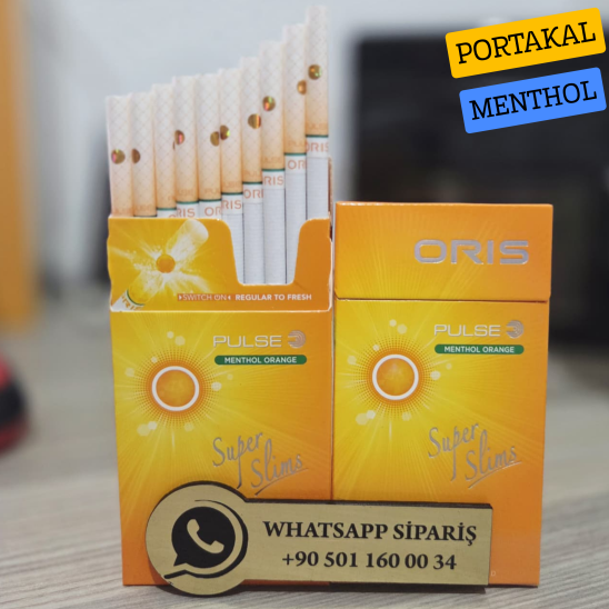 Oris Pulse Menthol Orange Süperslims Sigara (Portakal Menthol) x10 Paket