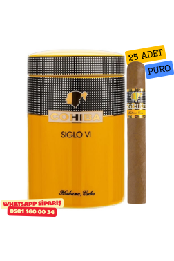 Cohiba Sıglo VI - Seramik Kavanoz - 25 Puro Dahil