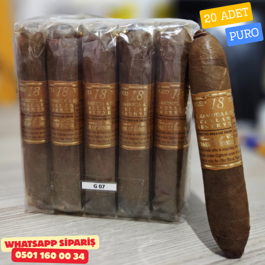Gurkha Cellar Reserve 18 Year Old Solara Double Robusto 20’li Puro Paket