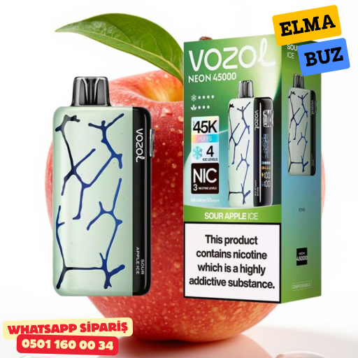 Vozol Neon Sour Apple Ice 45000 PUFF