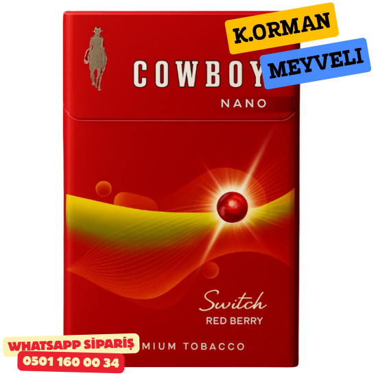 Cowboy Nano Slim Red Berry Aromalı Sigara x10 Paket