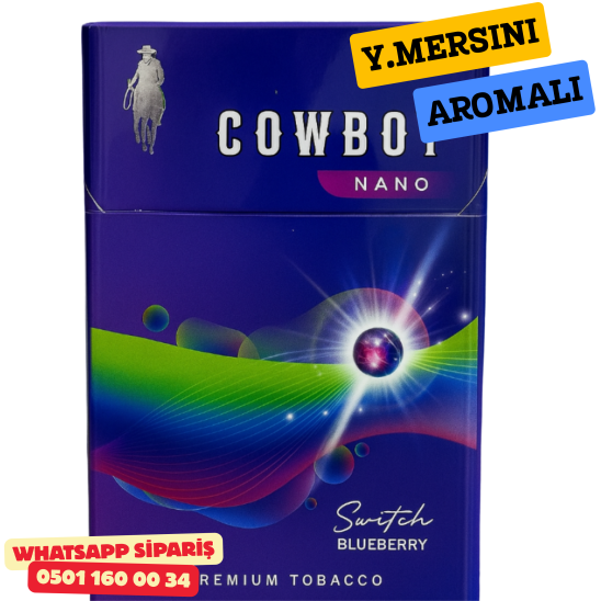 Cowboy Nano Slim Blueberry Aromalı Sigara x10 Paket