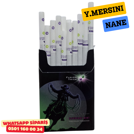 Cowboy Nano Slim Blueberry Mint Aromalı Sigara x10 Paket