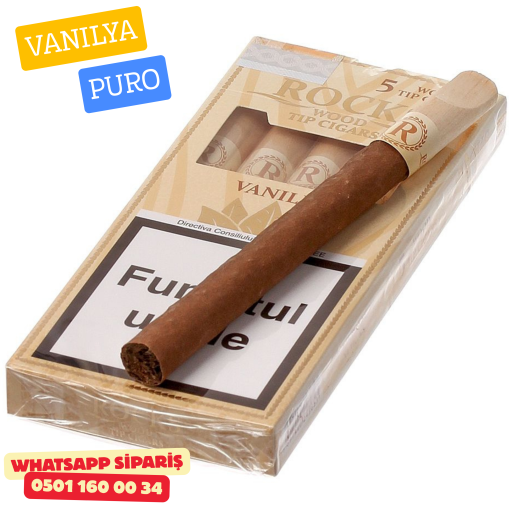 Rocks Vanılla Wood Tip Vanilya 5'li Puro Paket