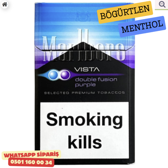 Marlboro Vista Double Fusion Purple Sigara ( Böğürtlen ve Mentol ) x10 Paket