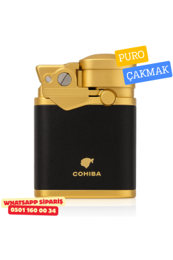 Cohiba 4 Torch Pürmüz Siyah & Gold Puro Çakmağı