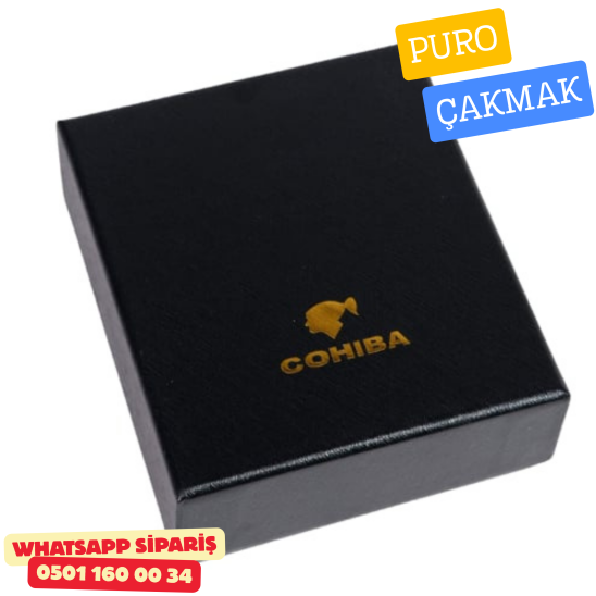 Cohiba 4 Torch Pürmüz Siyah & Gold Puro Çakmağı