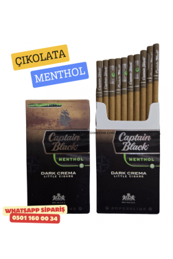 Captain Black Menthol SüperSlims ( Dark Crema ) Sigara x10 Paket