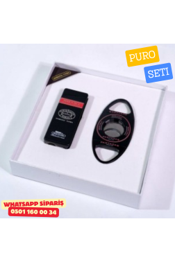 Partagas Premium Puro Seti – Çakmak ve Kesici