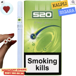 520 Kalpli Sigara Green - Mentol Yeşil Elma x10 Paket