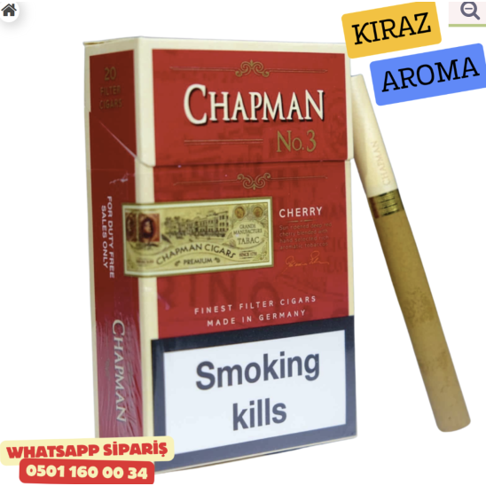 Chapman Cherry Tatlı Kiraz Aromalı Sigara x10 Paket