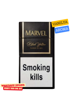 Marvel Black Yellow Süper Slims Sigara x10 Paket