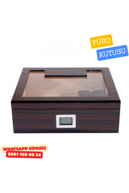 Kahverengi Sedir Humidor Puro Seti