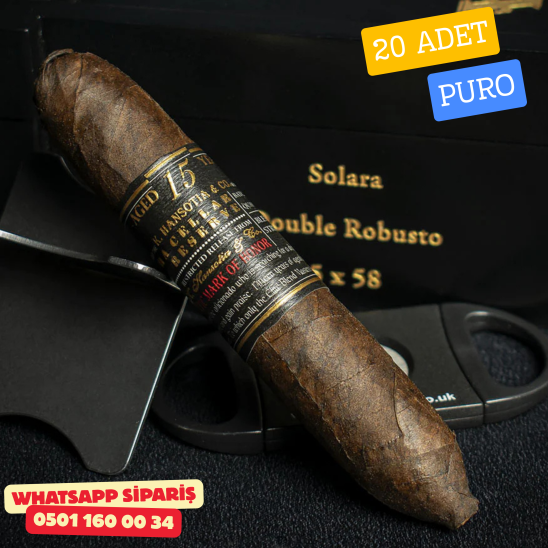 Gurkha Cellar Reserve Limitada 15 Year Maduro Solara Double Robusto 20'li Puro Kutu