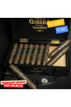 Gurkha Cellar Reserve Limitada 15 Year Maduro Solara Double Robusto 20'li Puro Kutu