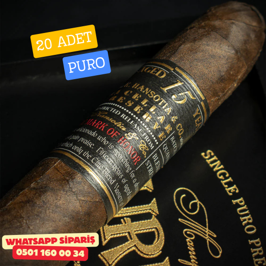Gurkha Cellar Reserve Limitada 15 Year Maduro Solara Double Robusto 20'li Puro Kutu
